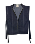 Zipped Overjacket - Navy Blue