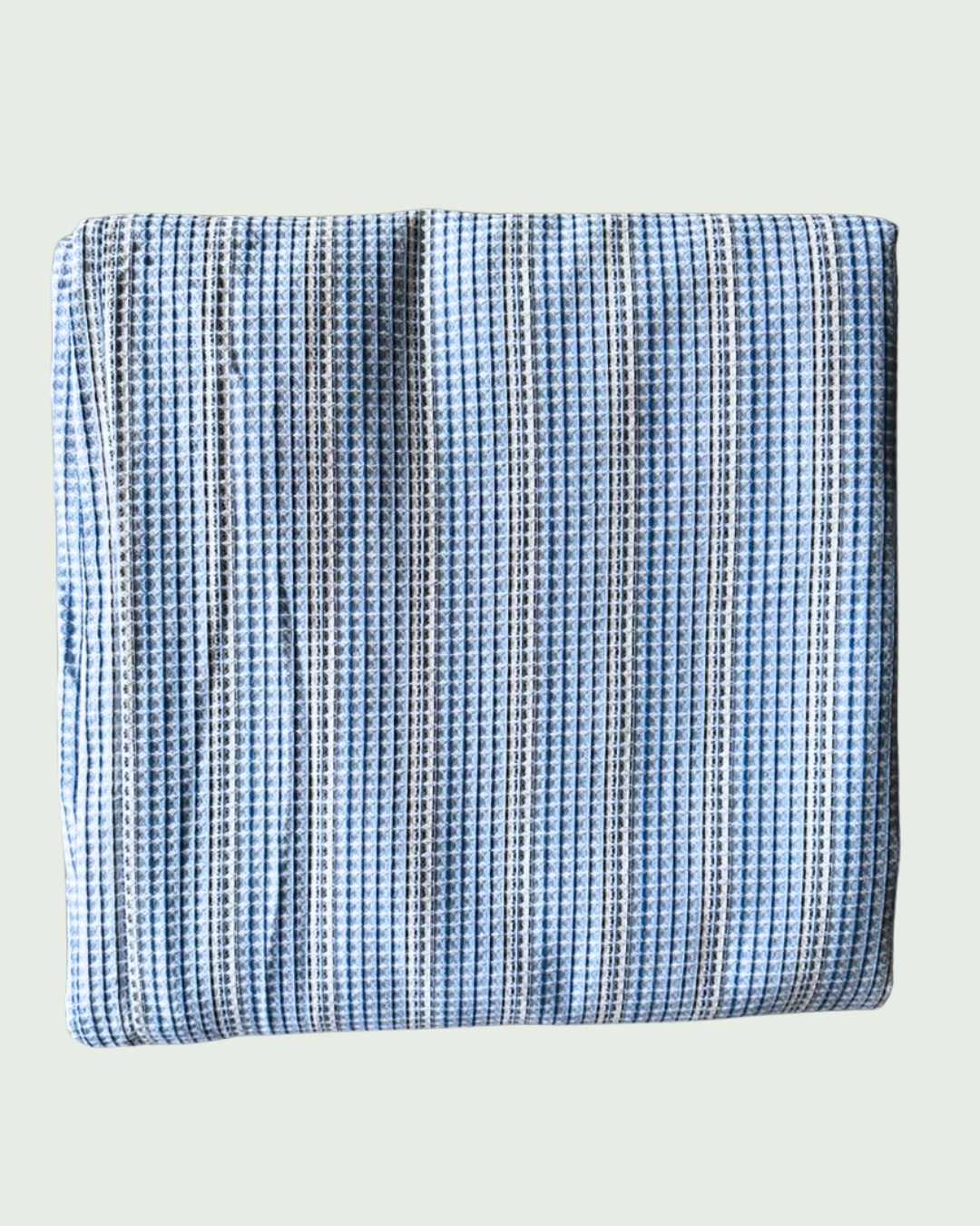 Drawstring Pants - Blue Micro-checks