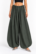Drawstring Pants - Army Green