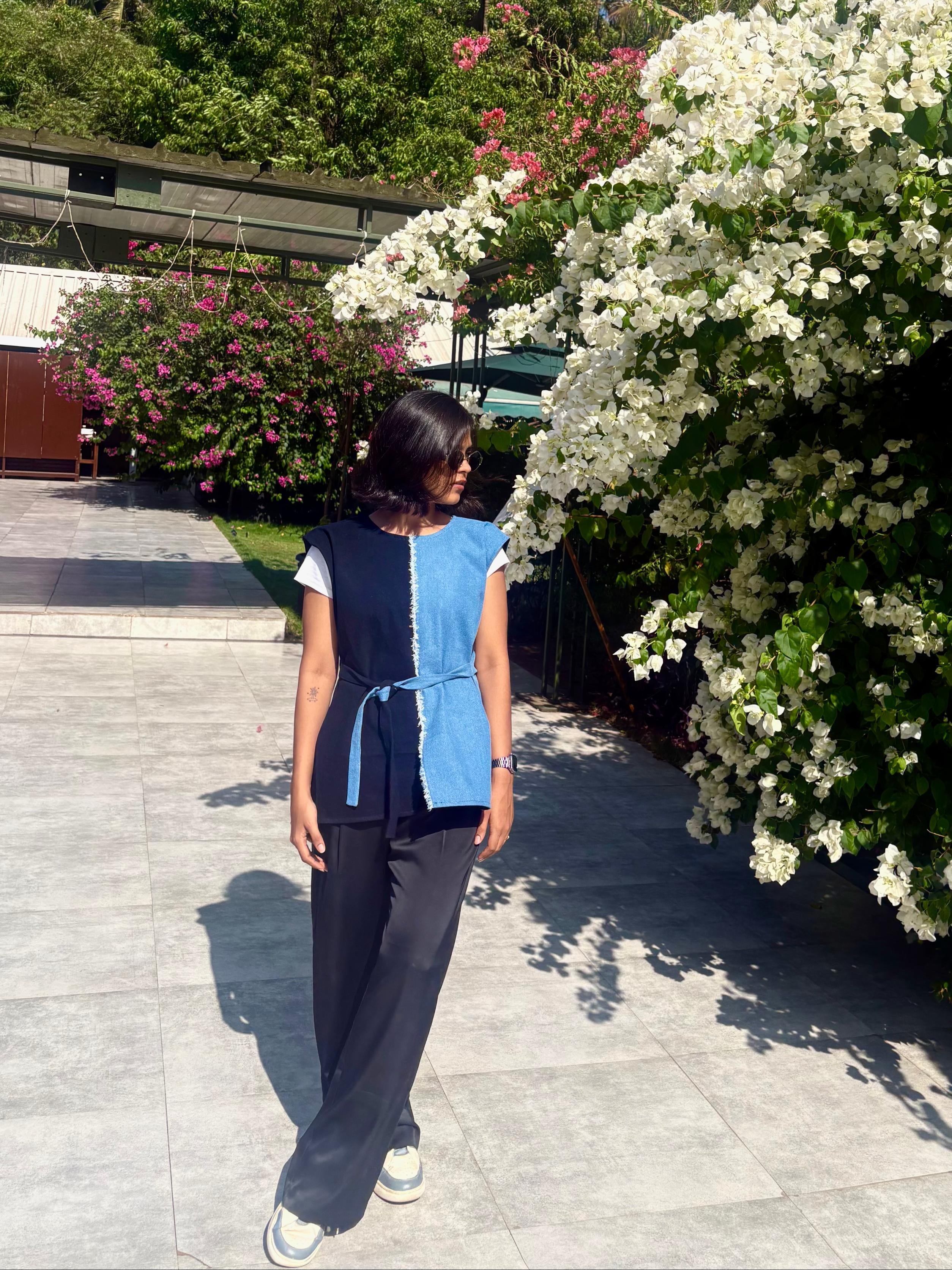 Parallel Dual Tone Overjacket - Blue + Black Solid