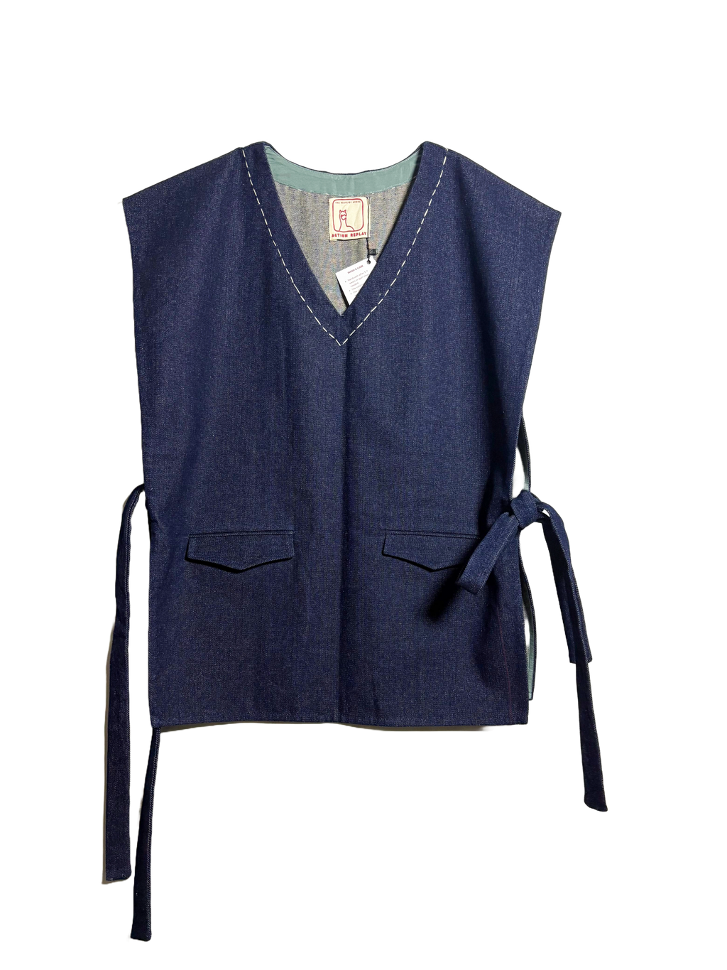 Solace - Navy blue with embroidery